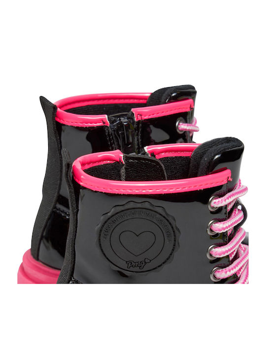 Kinderstiefel mit Reißverschluss Schwarz