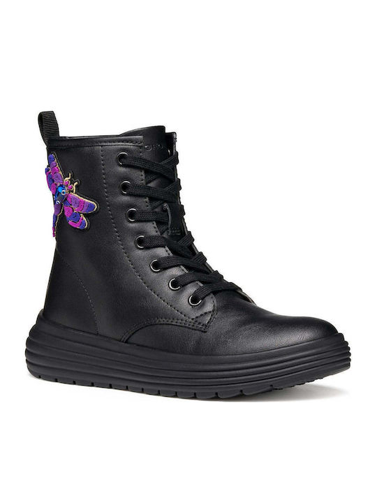 Phaolae Kids Boots with Zipper Black