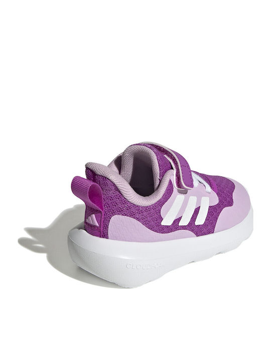 Fortarun Fortarun 3.0 EL Kids Sports Shoes Running with Hoop & Loop Closure Purple / White / Lilac