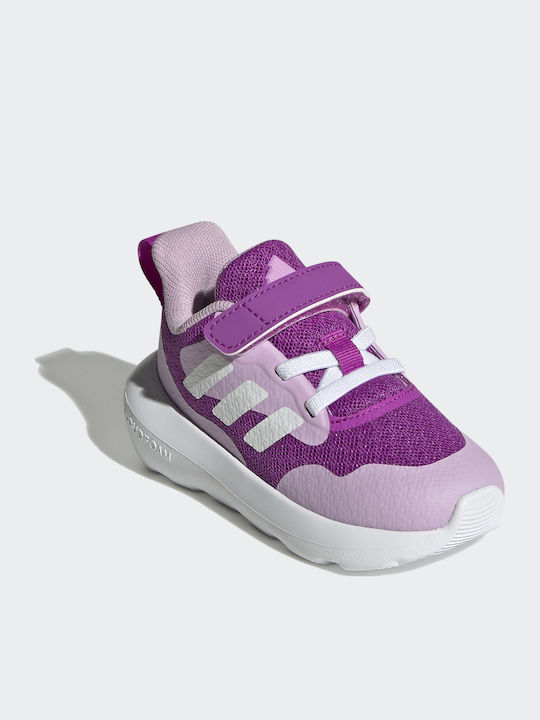 Fortarun Fortarun 3.0 EL Kids Sports Shoes Running with Hoop & Loop Closure Purple / White / Lilac