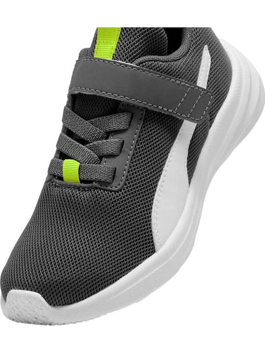 Rickie Runner Ac+ Αθλητικά Παιδικά Παπούτσια Running με Σκρατς Dark Grey-Lime-White