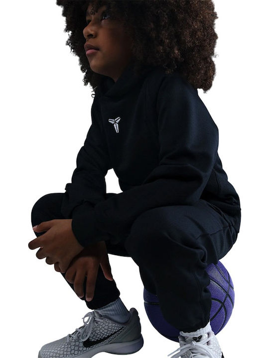 Kids Sweatshirt with Hood and Pockets Black