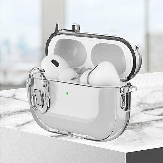 Ice Case Magnetic Slim Калъф с кука в Прозрачен цвят за Apple AirPods 4