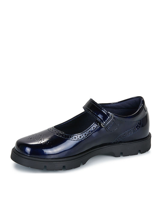 Kids Ballerinas with Hoop & Loop Closure Black