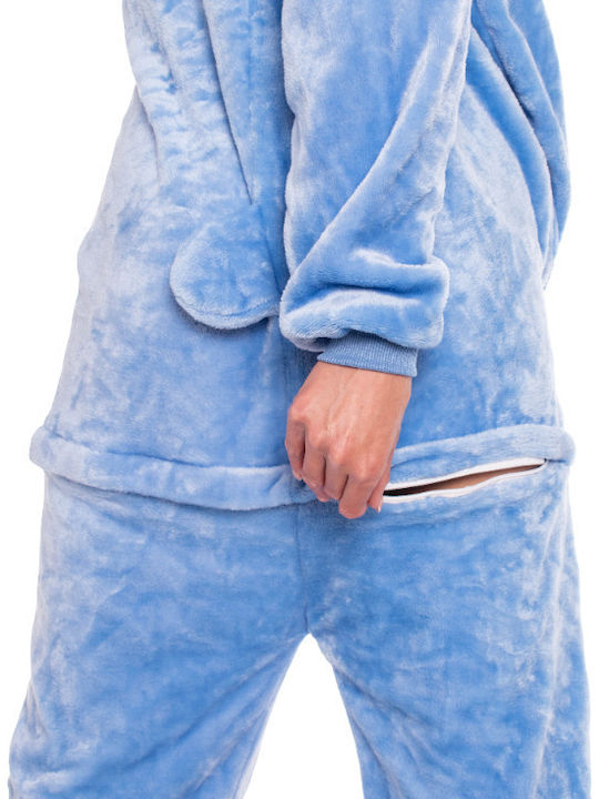 Winter Women's Blue Onesie Pajama