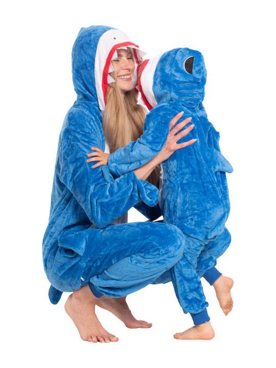 Winter Women's Blue Onesie Pajama