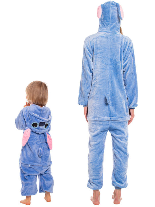 Winter Women's Onesie Pajama Blue