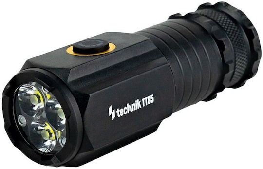 Technik Επαναφορτιζόμενος Φακός LED IPX4 με Μέγιστη Φωτεινότητα 850lm