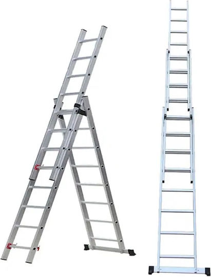 Veritas Dreifach Kombinationsleiter Aluminium