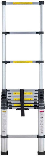 Veritas Telescopic Ladder Aluminum of Steps with Maximum Height 4.4m