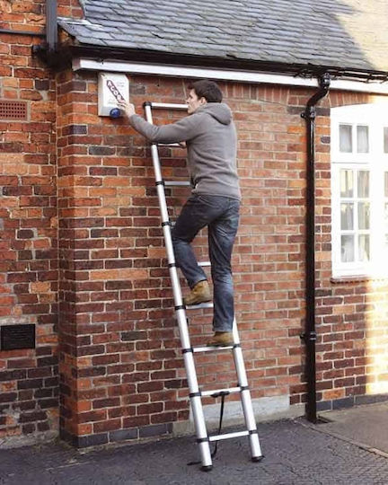 Veritas Telescopic Ladder Aluminum of Steps with Maximum Height 4.4m