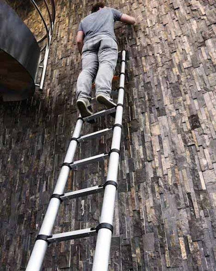 Veritas Telescopic Ladder Aluminum of Steps with Maximum Height 4.4m