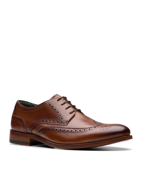 CraftJames Tip Men's Leather Oxfords Tabac Brown