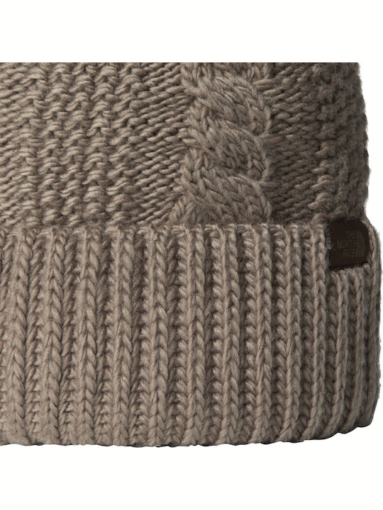 Beanie Γυναικείος Σκούφος Πλεκτός σε Καφέ χρώμα