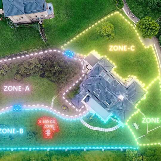 AirSeekers Tron 360° AI Vision Ρομποτική Μηχανή Γκαζόν 15Ah