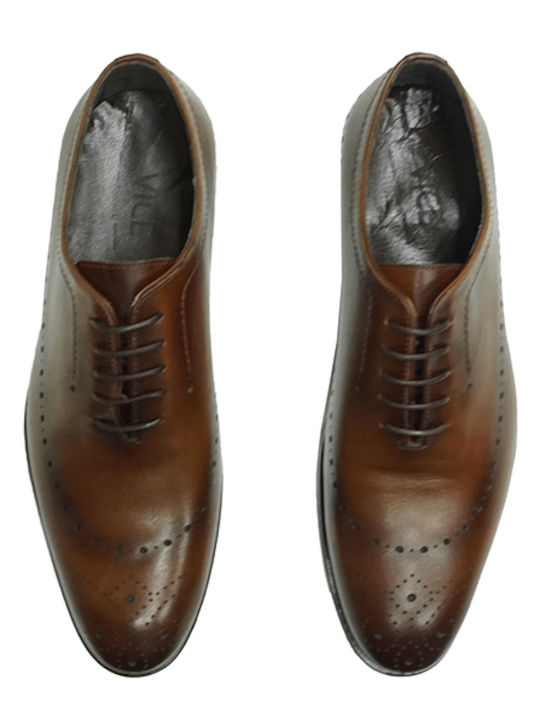 Δερμάτινα Ανδρικά Oxfords Camel