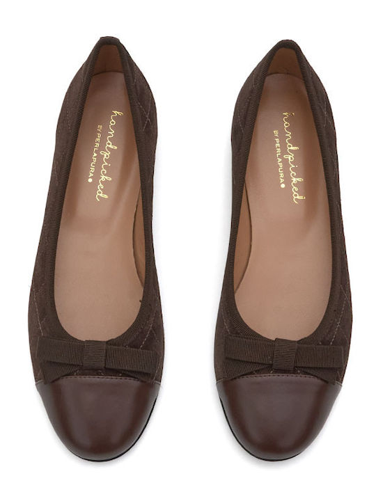 Suede Ballerinas Brown
