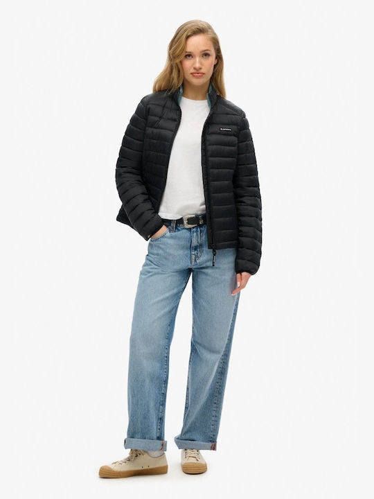 Women's Puffer Jacket for Winter Black