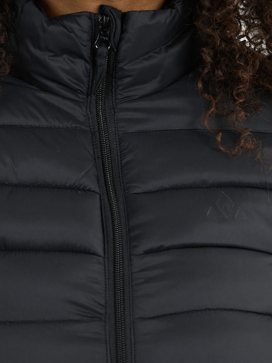 Damen Puffer Jacke für Winter Black