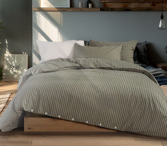 Nef-Nef Homeware Set Cearșafuri King Size 280x270cm. Nautica Coast Verde 4buc