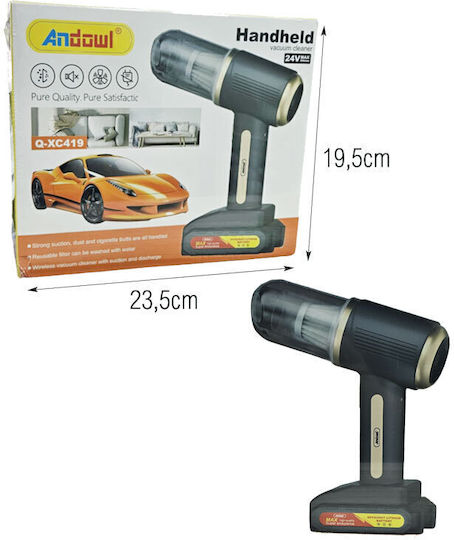 Andowl Qxc419 Rechargeable Car Handheld Vacuum 24V