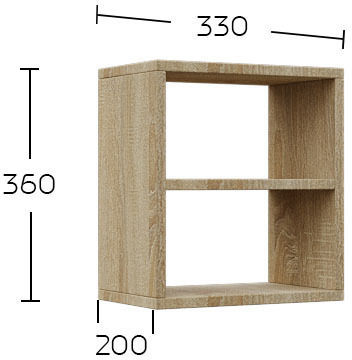 Shelf Reno Sonoma 33x20x36cm