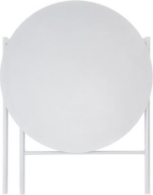 Disc Round Dining Table Collapsible Wooden with Metal Frame Soft Grey 70x70x72cm
