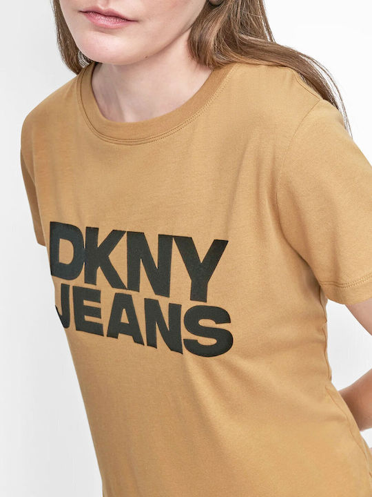 Logo Women's T-shirt Brown