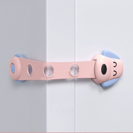 Siguranță Pentru Dulap și Sertar Din Plastic Roz 24x5x2cm