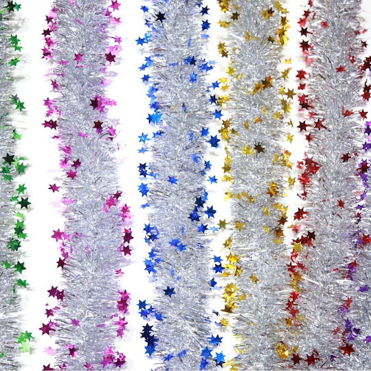 Lighted Christmas Garland Blue 200cm 1pc