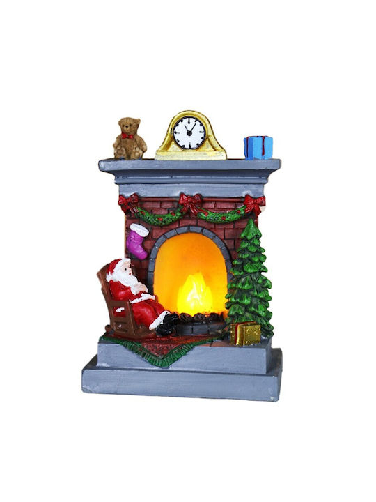 Crăciunescă Iluminată Decorativă Miniatură 13.5x9x6cm.