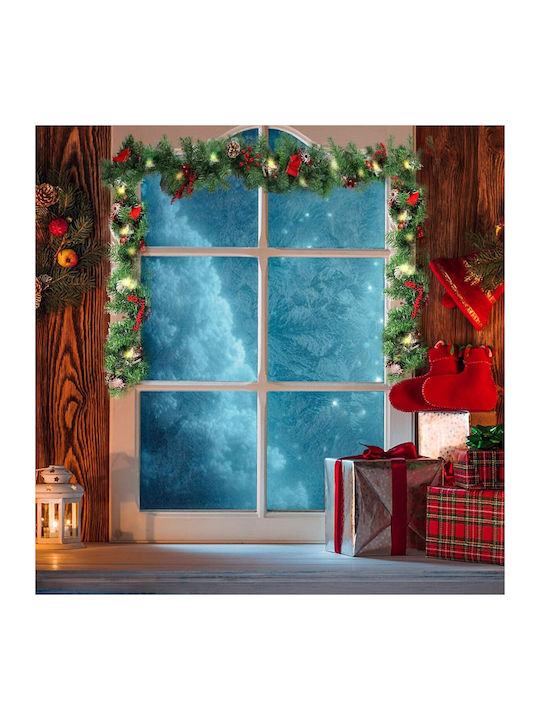 Weihnachtliche Girlande Beleuchtet Plastik Grün 180cm 1Stück