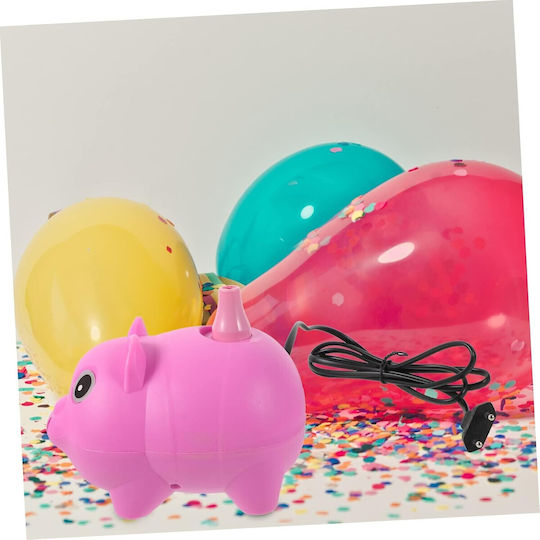 Electric Balloon Inflator Pump 380 W Plastic Pig Model Pink