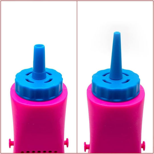 Pompa Electrică De Umflare Baloane Plastic Baterie 3-4h Autonomie Portabil Roz