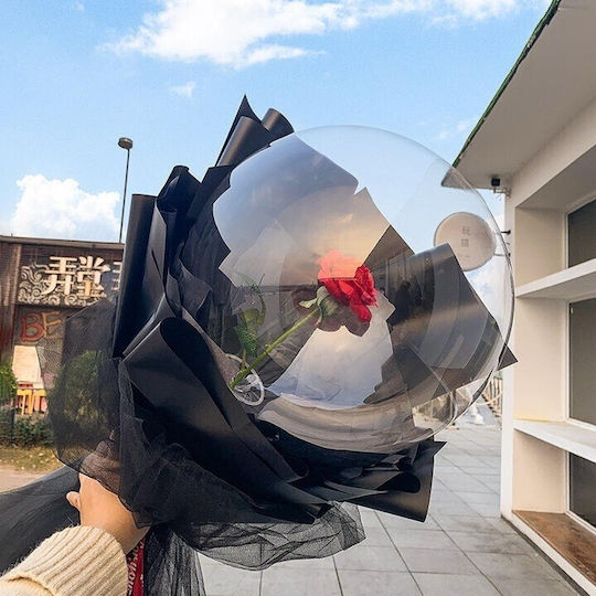 Led Balloon Rose Lights Flippy Bouquet Type 35 Cm Diameter Red