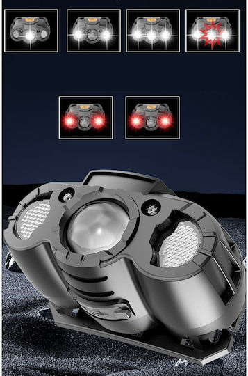 Rechargeable Headlamp LED IPX4 with Maximum Brightness 500lm Gray