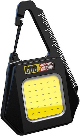 Lumină de lucru și de sit, cu baterie Lanternă Brevet LED IPX4 cu Luminozitate Maximă 500lm Negru