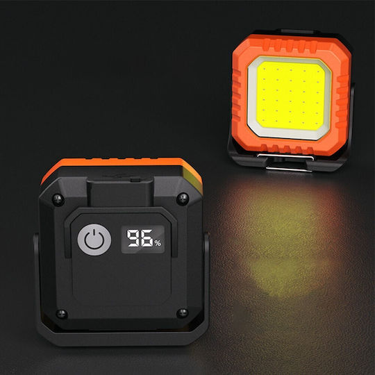 Lumină de lucru și de sit, cu baterie Lanternă Brevet LED IPX5 cu Luminozitate Maximă 500lm Portocaliu