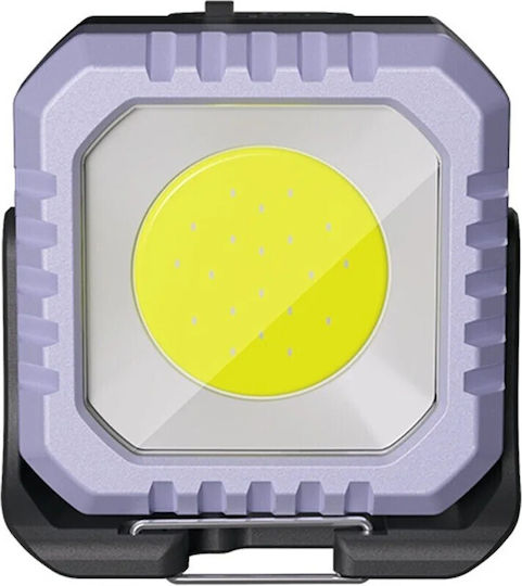 Lumină de lucru și de sit, cu baterie Lanternă Brevet LED IPX5 cu Luminozitate Maximă 500lm Violet
