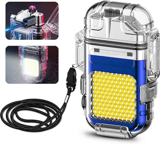 Lumină de lucru și de sit, cu baterie Lanternă Brevet LED IP65 cu Luminozitate Maximă 220lm Albastru