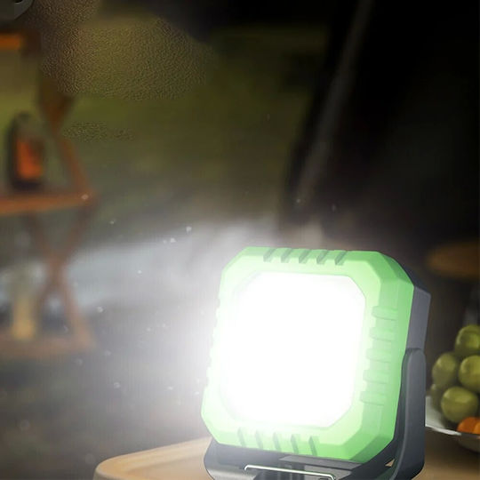 Lumină de lucru și de sit, cu baterie Lanternă Brevet LED IPX5 cu Luminozitate Maximă 500lm Verde