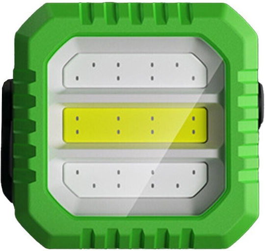 Lumină de lucru și de sit, cu baterie Lanternă Brevet LED IPX5 cu Luminozitate Maximă 500lm Verde