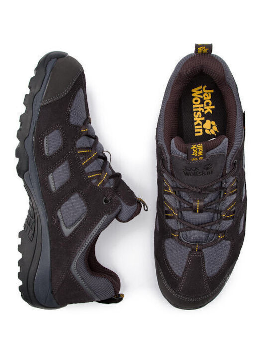 Jack Wolfskin Vojo Hike 2 Texapore Low Ανδρικά Ορειβατικά Παπούτσια Αδιάβροχα Γκρι