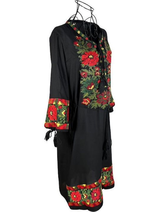 Maxi Φόρεμα Black, Red