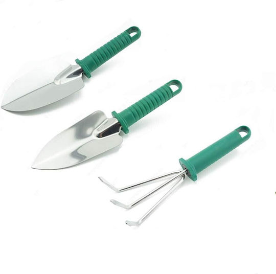 Set 10 Unelte de Grădină Flippy Pentru Plantare Prelucrare Sol Îngrijire Plante Mânere Verzi Material PVC Oțel Inoxidabil Cutie Inclusă 37x28x7 Cm Negre