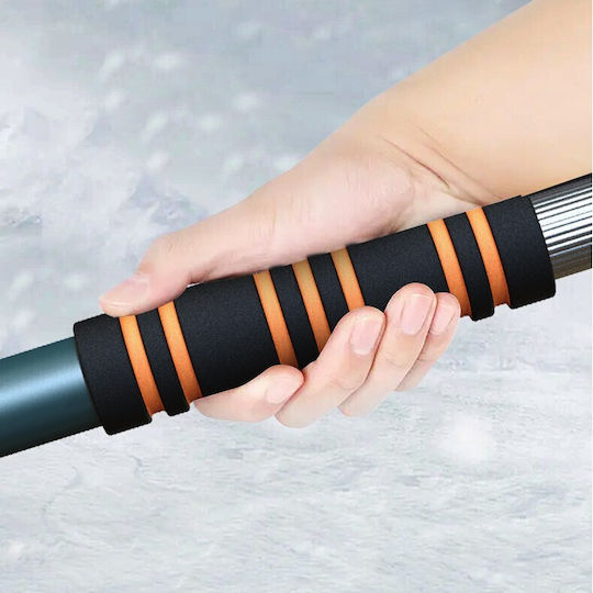 Car Snow Scraper Two Ends Flippy Car De-icing Long Handle Ergonomic Detachable Windows Bodywork Easy To Use 48 Cm 78 Cm Dark Green