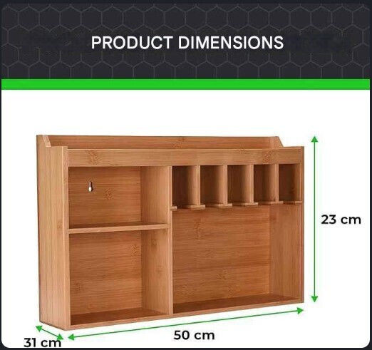 Electric Tool Organizer Toolzilla Wall-mounted 5 Hanging Slots Solid Wooden Tool Storage Garage Workshop Storage 1buc TOOL-000030