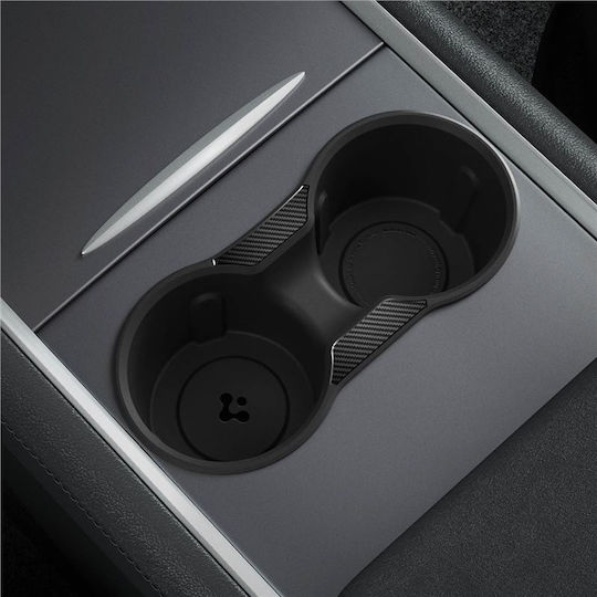 Spigen Ποτηροθήκη Αυτοκινήτου 2 Θέσεων για Κονσόλα σε Μαύρο Χρώμα