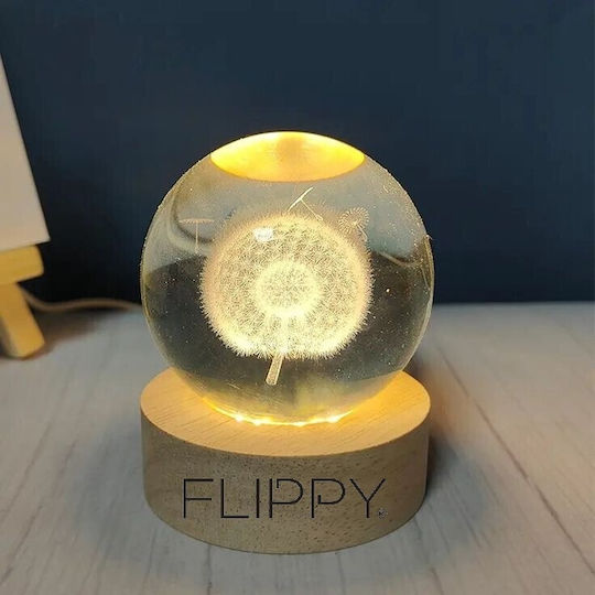 Φωτιστικό LED Θερμό Λευκό Crystal Ball