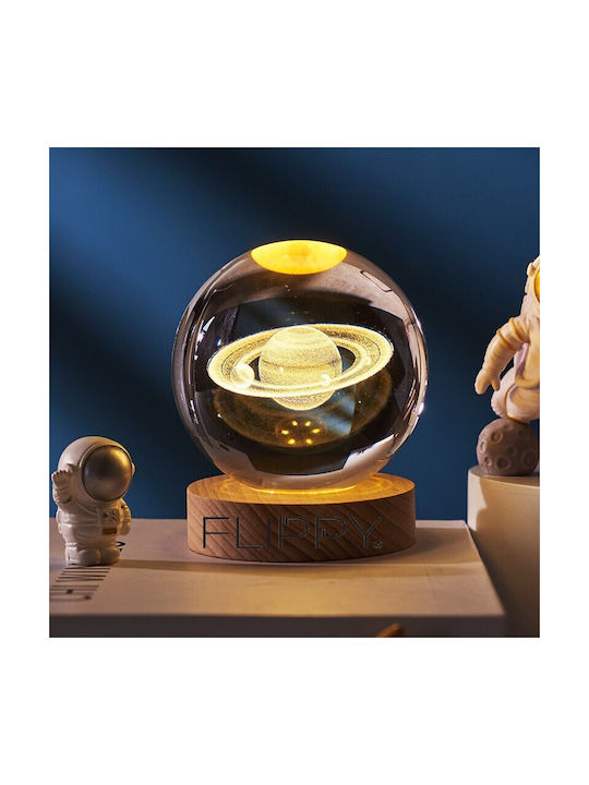 Διακοσμητικό Φωτιστικό LED Θερμό Λευκό Crystal Ball 3εκ.